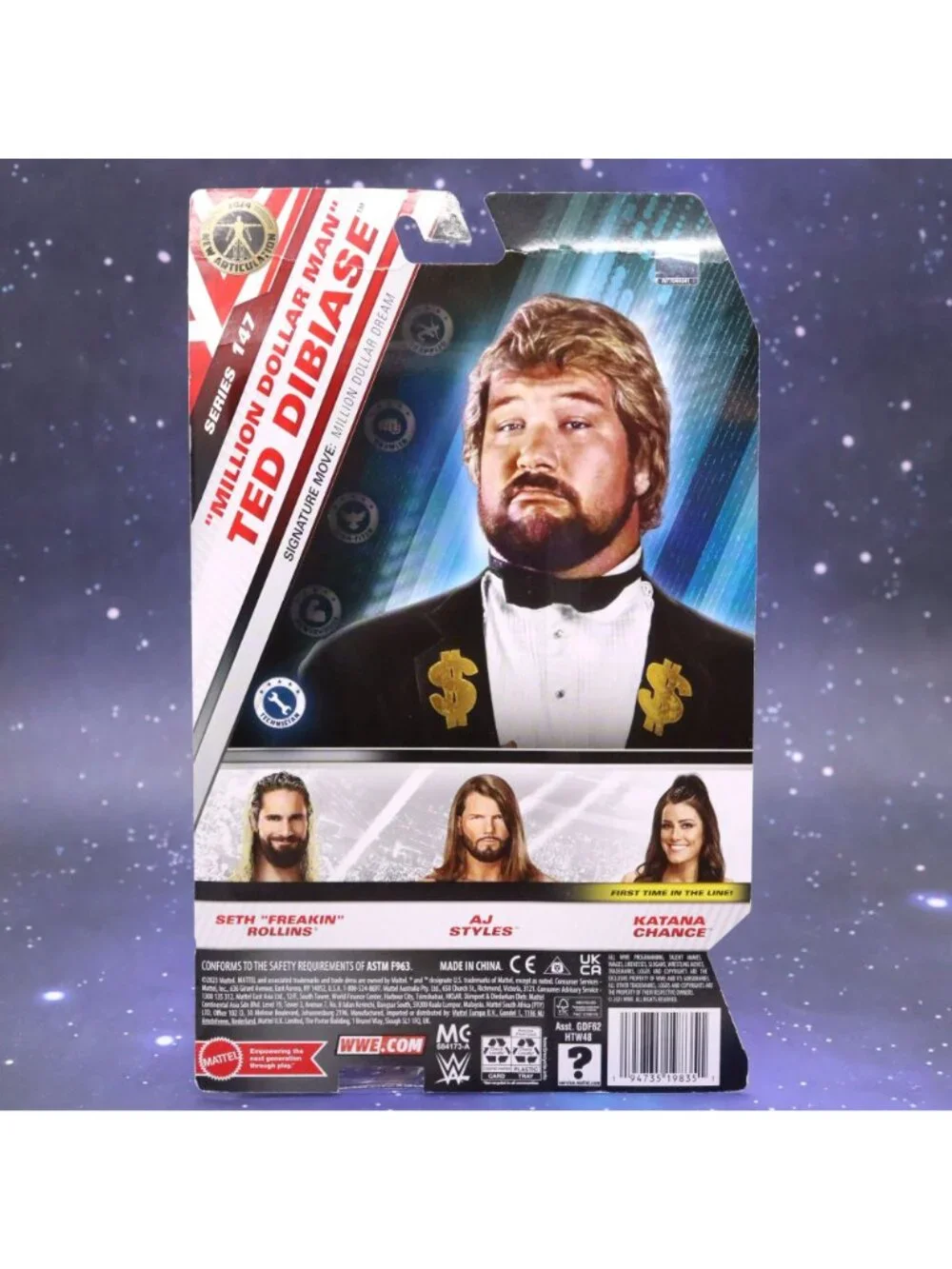 WWE Main Event Series Million Dollar Man Ted DiBiase Action Figure Mint On Card